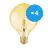 Confezione Multipack 4x Ledvance Vintage 1906 LED E27 Oro 4W 410lm - 824 Bianco Molto Caldo | Sostitutiva 40W
