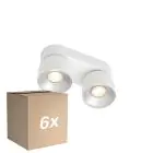 Confezione Multipack 6x Nordlux Pitcher Faretti Metallo Bianca | Adatto per 2x GU10